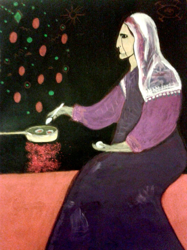 Vieja Friendo Huevos